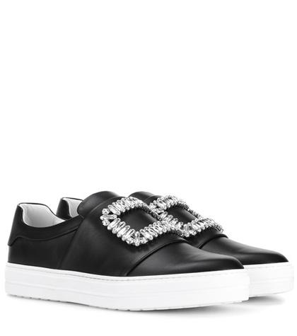 Dodo Bar Or Sneaky Viv Embellished Leather Sneakers