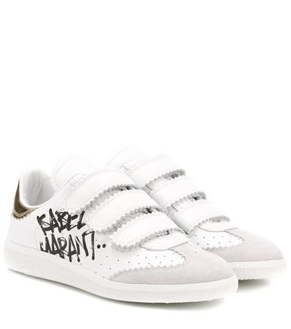 Isabel Marant Beth Printed Leather Sneakers