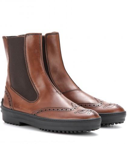 Tod's Leather Chelsea Boots