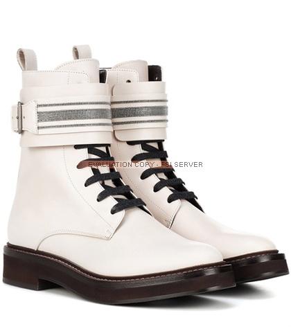Brunello Cucinelli Exclusive To Mytheresa – Leather Ankle Boots