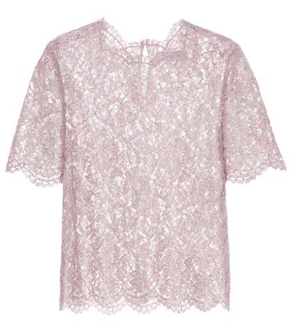 Valentino Metallic Lace Top