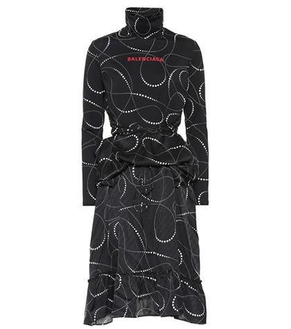 Stuart Weitzman Printed Jersey Dress