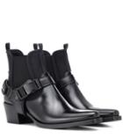 Acne Studios Leather And Neoprene Ankle Boots
