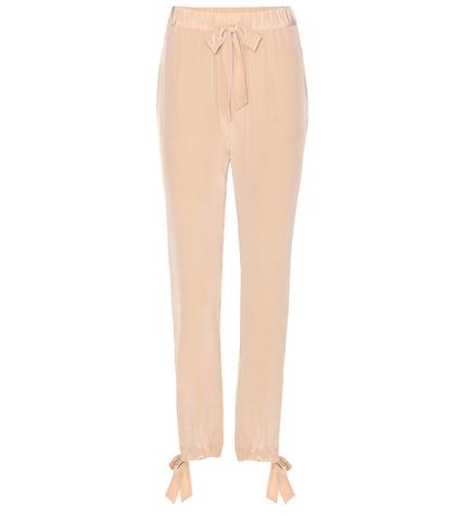 Miu Miu Sue Silk Trousers