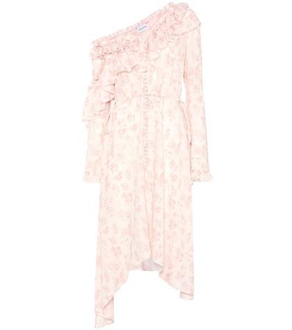 Magda Butrym Saragossa Silk Ruffle Dress