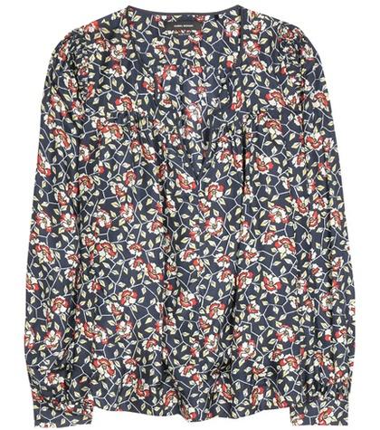 Isabel Marant Ryton Floral-printed Silk Blouse