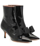 Asceno Patent Leather Ankle Boots
