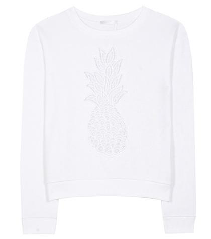 Chlo Embroidered Cotton Sweatshirt