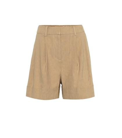 Diane Von Furstenberg Shiana Linen-blend Shorts