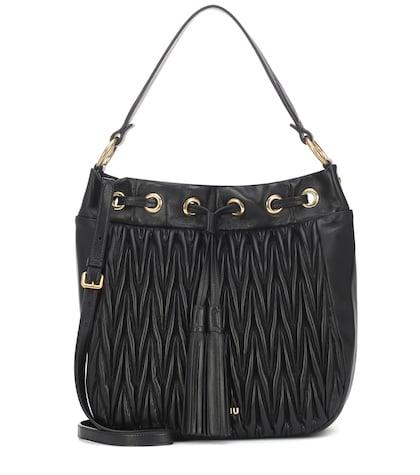 Off-white Matelassé Leather Shoulder Bag