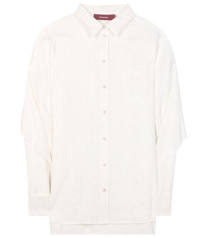 Sies Marjan Striped Linen-blend Blouse