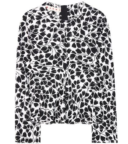 Rick Owens Floral-printed Silk Blouse