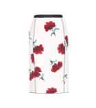Oscar De La Renta Floral-printed Silk Skirt