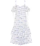 Alexander Mcqueen Printed Off-the-shoulder Cotton Dress