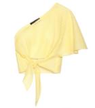 Anna October Cotton Asymmetrical Tie-front Top