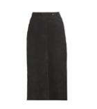 Helmut Lang Suede Midi Skirt