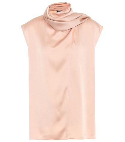 Joseph Sleeveless Satin-crêpe Top