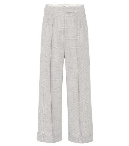 Max Mara Dax Mid-rise Wide-leg Wool Pants