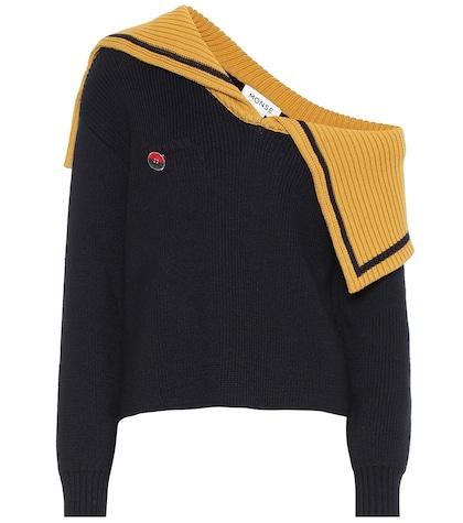 Unravel One-shoulder Wool Sweater
