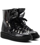 Kenzo Alaska Patent Leather Ankle Boots