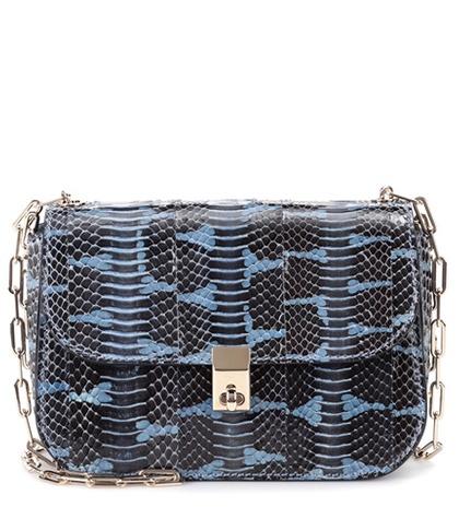 Valentino Valentino Garavani All Over Chain Snakeskin Shoulder Bag