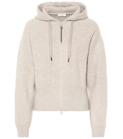 Brunello Cucinelli Ribbed Cashmere Hoodie