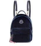 Moncler Leather-trimmed Velvet Backpack