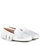 Tod's Gommino Fringe Leather Loafers