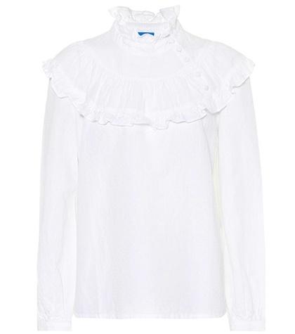 M.i.h Jeans Emmanuelle Cotton And Linen Blouse