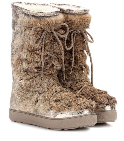 Roger Vivier New Laetitia Fur Ankle Boots