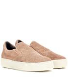 Alexander Mcqueen Suede Slip-on Sneakers