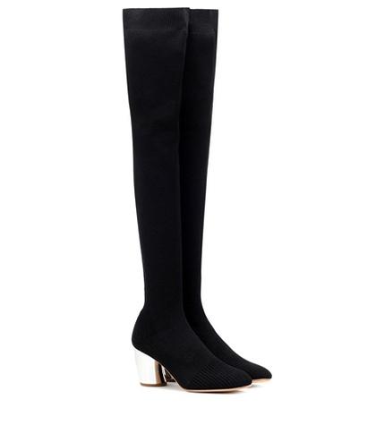Valentino Stretch-knit Over-the-knee Boots