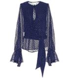 Jonathan Simkhai Embellished Chiffon Blouse