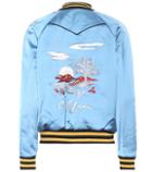 Balenciaga California Reversible Satin Bomber Jacket
