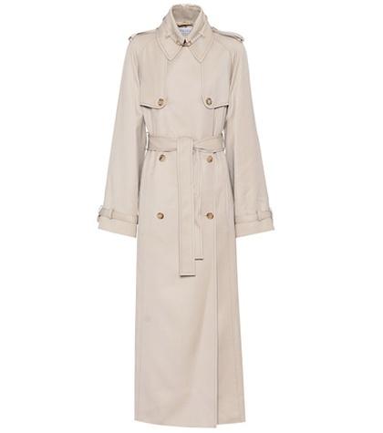 Chlo Pleated Wool Trench Coat
