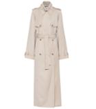 Chlo Pleated Wool Trench Coat