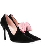 Roger Vivier Embellished Suede Pumps