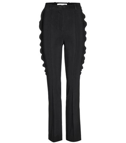 Givenchy Ruffled Crêpe Trousers