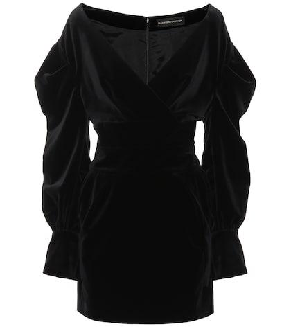Alexandre Vauthier Embellished Velvet Minidress