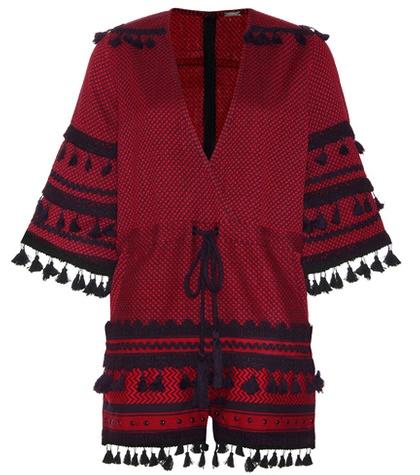Thom Browne Embellished Cotton Playsuit