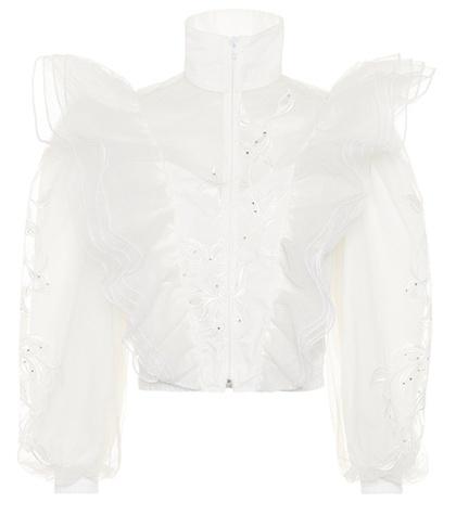 Vetements Embroidered Tulle Jacket