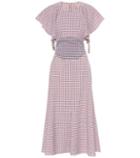 Rosie Assoulin Venn Diagram Checked Wool Dress