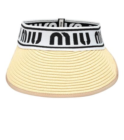 Miu Miu Straw Visor