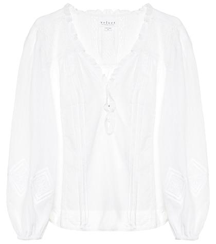 Velvet Hope Cotton Blouse