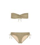 Salvatore Ferragamo Fortalenza Jacquard Bandeau Bikini Set