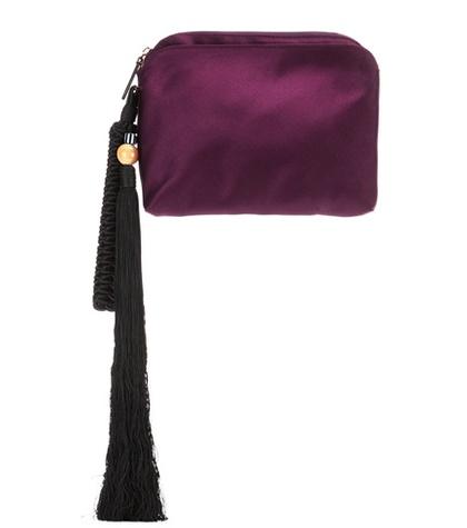 The Row Wristlet Silk Clutch