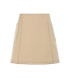Wood Wood Sandra Cotton And Virgin Wool-blend Twill Skirt