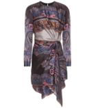 Etro Printed Silk-satin Dress