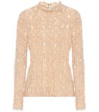Helmut Lang Stretch-cotton Lace Top
