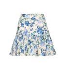 Zimmermann Moncur Floral Linen Miniskirt